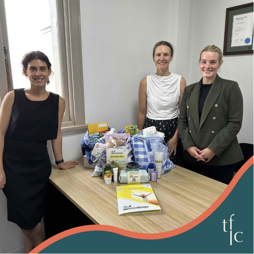 The Family Law Co. team with Escabags, offering support and essential resources for individuals escaping domestic and family abuse, available in Maitland and Newcastle.