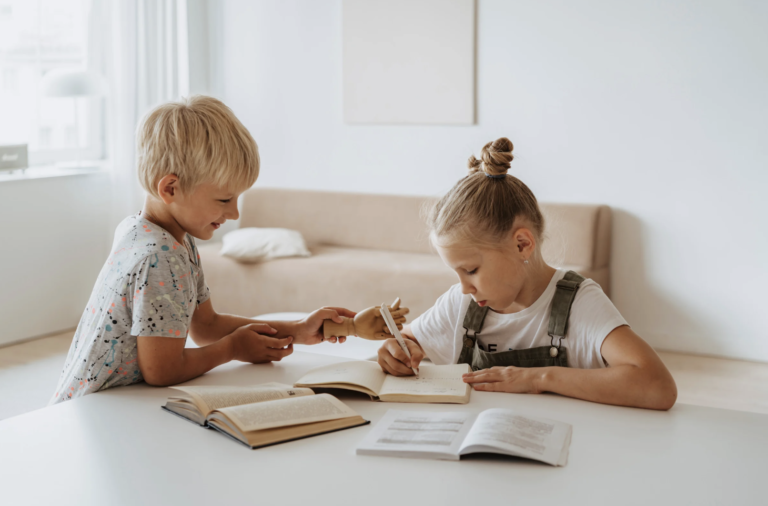 Two kids playing happily, representing positive custody transitions amidst separation and child custody arrangements.